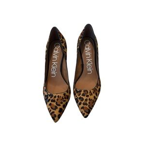 Calvin Klein Animal Print Heels